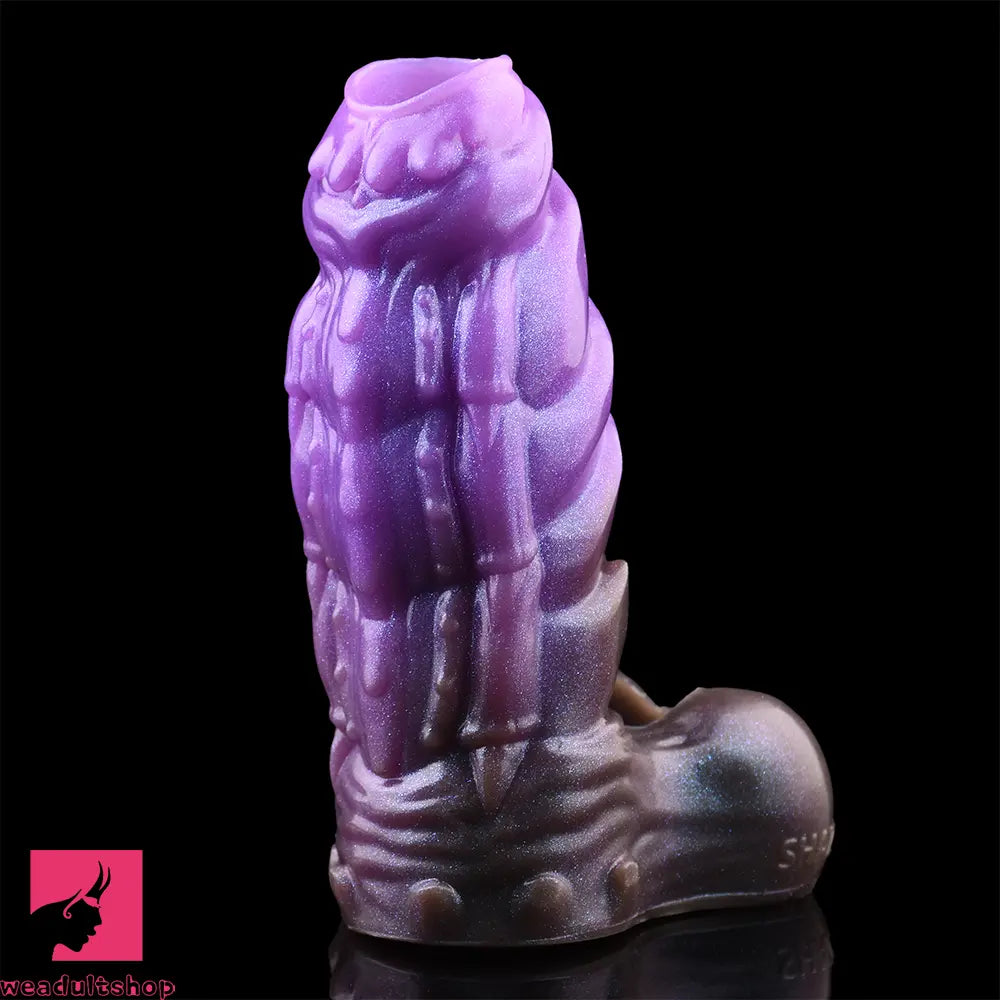 5.66in Dragon Spiked Beast Creature Fantasy Hollow Cock Dildo Sleeve