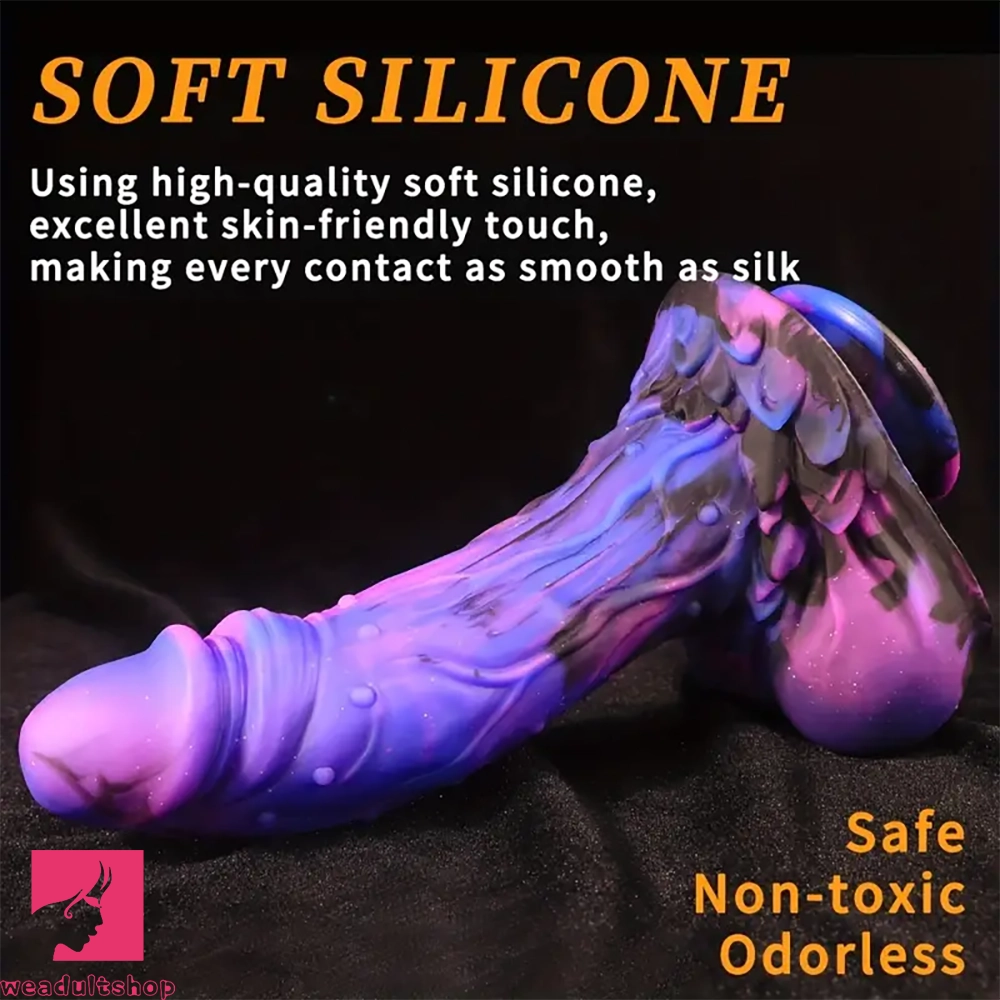 10.23in Starry Sky Big Prostate Dildo With Suction Cup Dragon Anal Plug