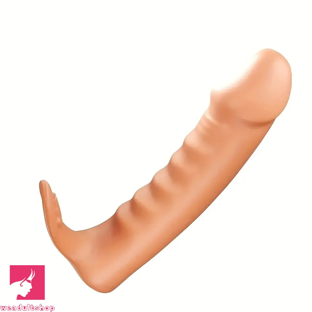 3.43in G-Point Finger Dildo Sleeve Massager Soft Rubber Vaginal Sex