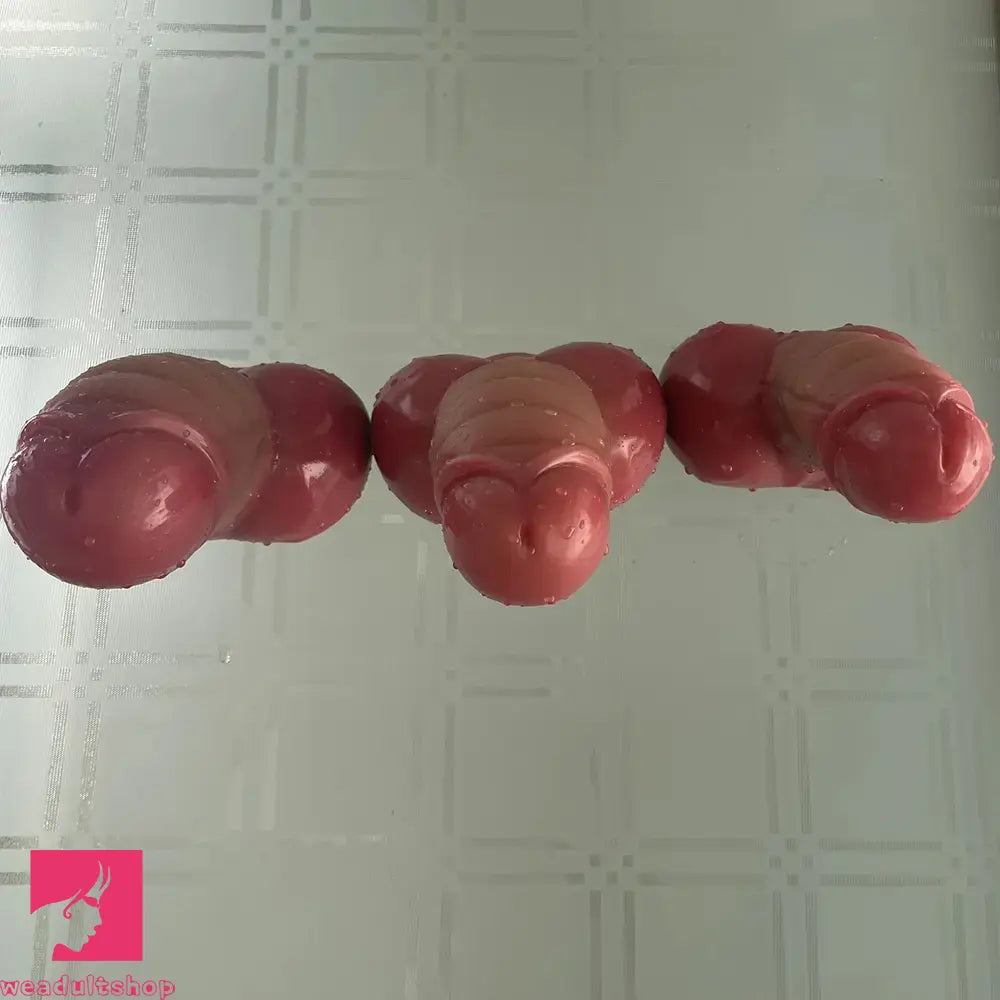 7.09in Realistic Suction Cup Male Thick Liquid Silicone Fantasy Odd Dildo