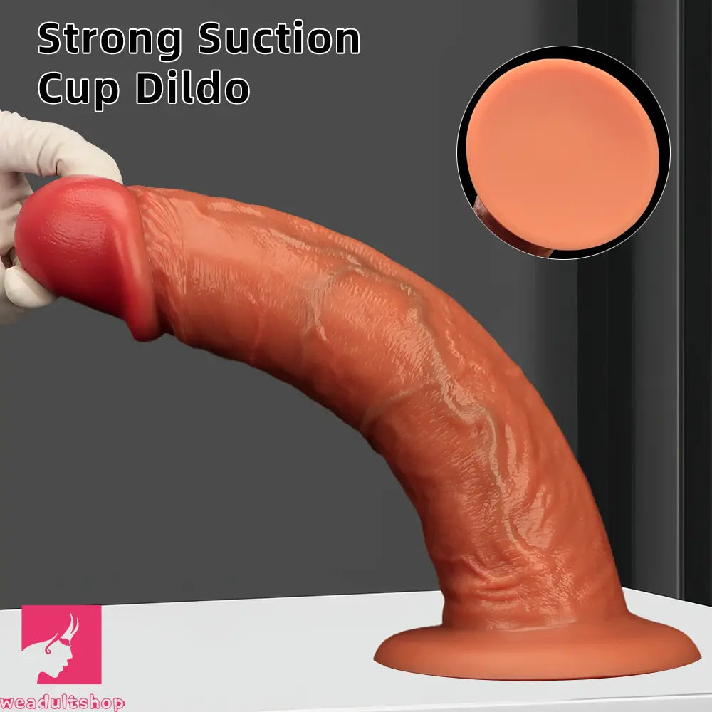 9.64in 11.41in 13in Liquid Silicone Egg-free Upturned Soft Big Real Cock Dildo