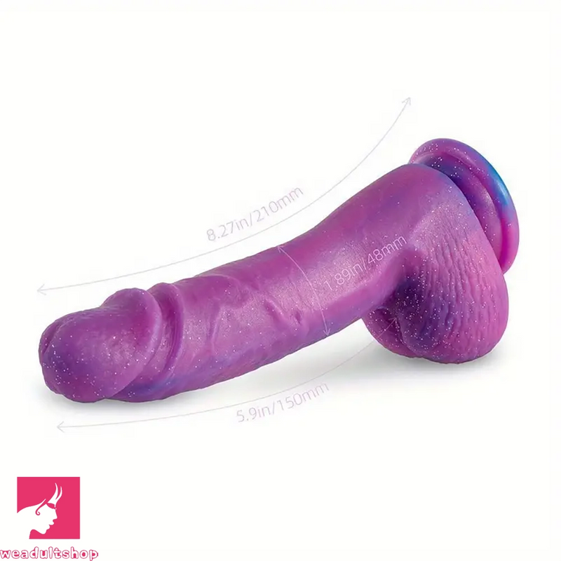 8.27in Realistic Dildo For Women Silicone Suction Cup G Spot Clit Dildo