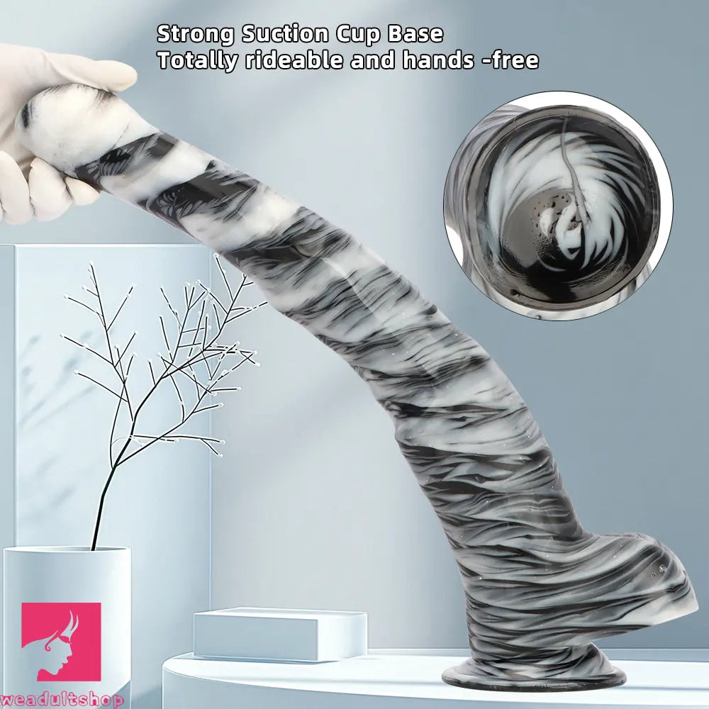 18.9in Mixed Color Big Alternative Animal Super Long Horse Cock Dildo