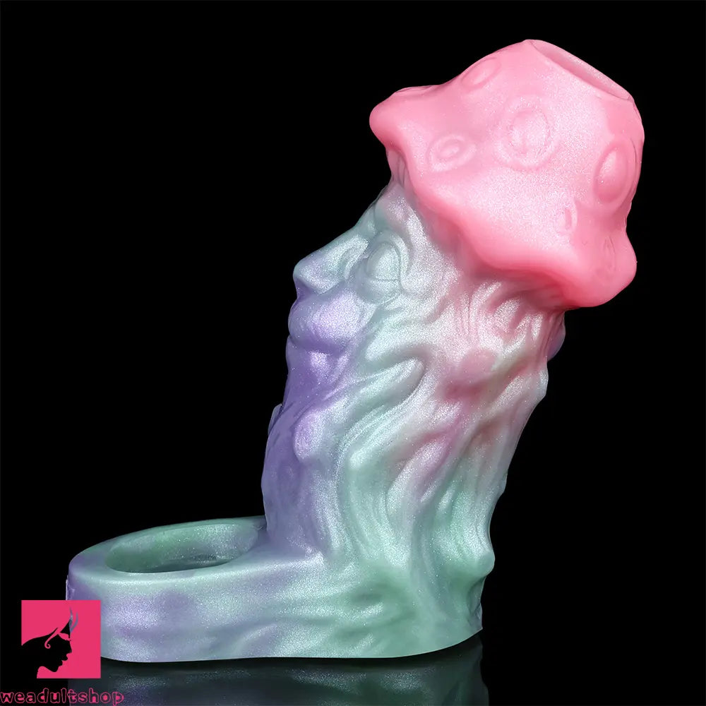 4.44in Spore Bloom SHAZ-3016 Fantasy Hollow Dildo Cock Sleeve Extension