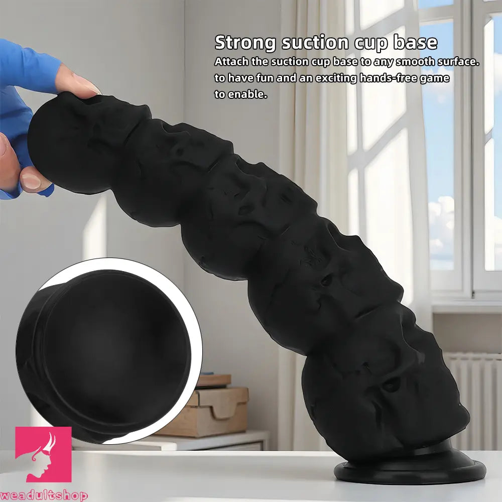 12in Silicone Skull Giant Penis Thick Huge Anal Plug Dildo For Anal Love