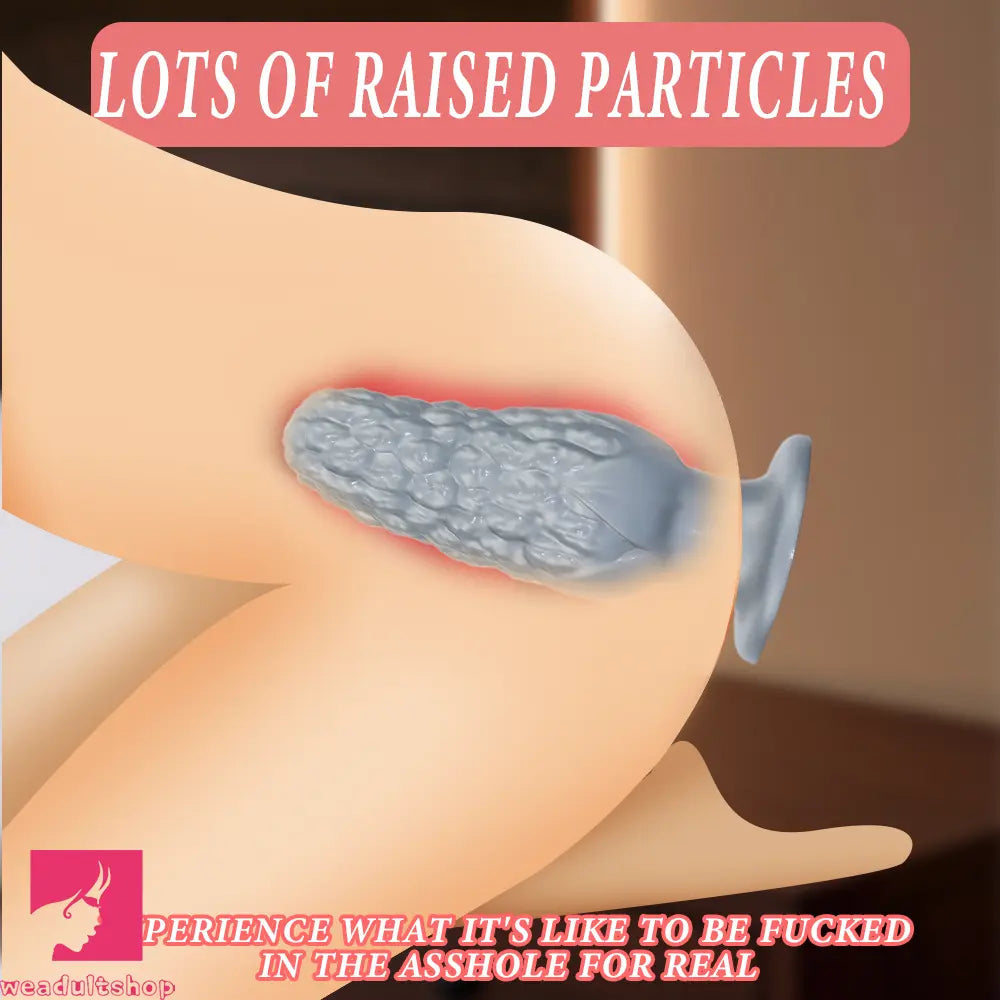 7.16in Graininess Raised Particles Reminiscent Corn Soft Butt Plug Dildo