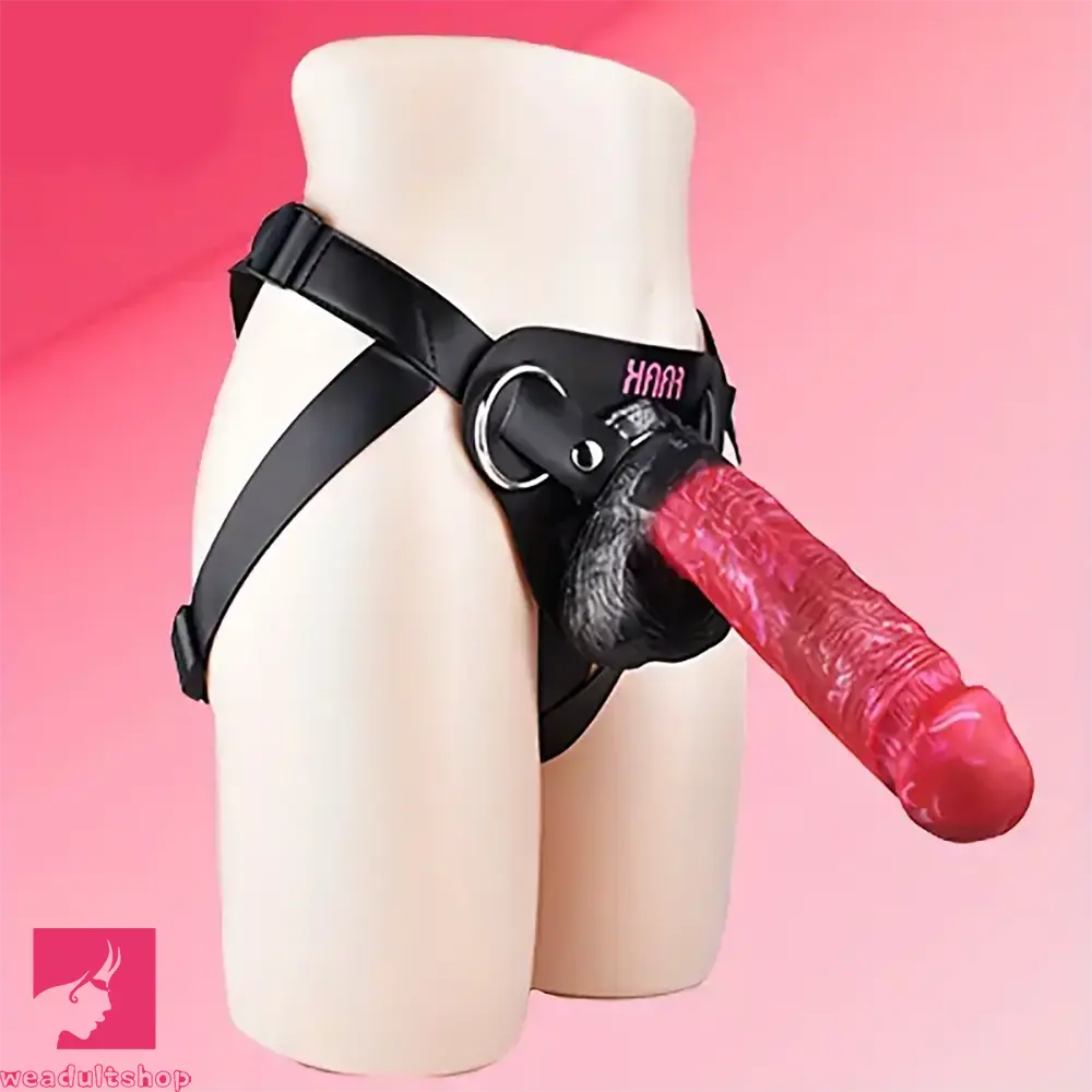 10.01in Silicone Soft Big Strap On Wearable Dildo For Gay Lesbian