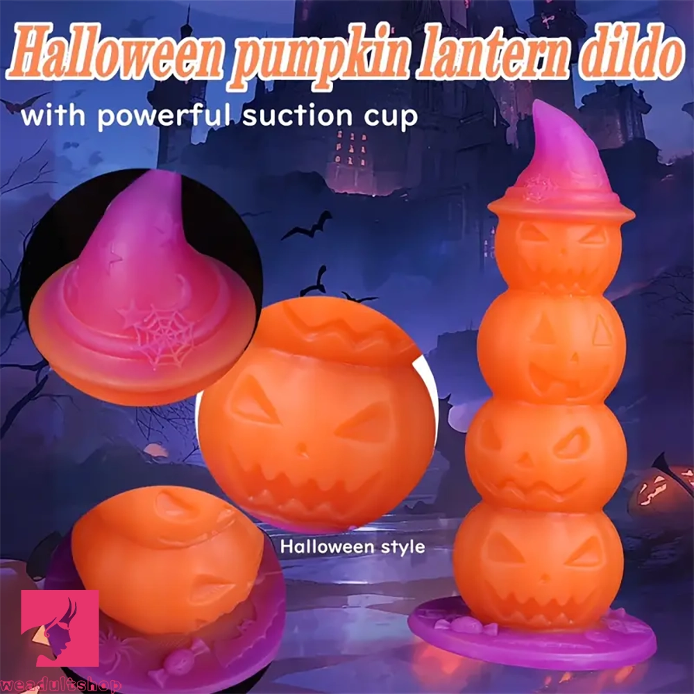 9.84in Luminous Pumpkin Fantasy Monster Cock For Halloween Dildo