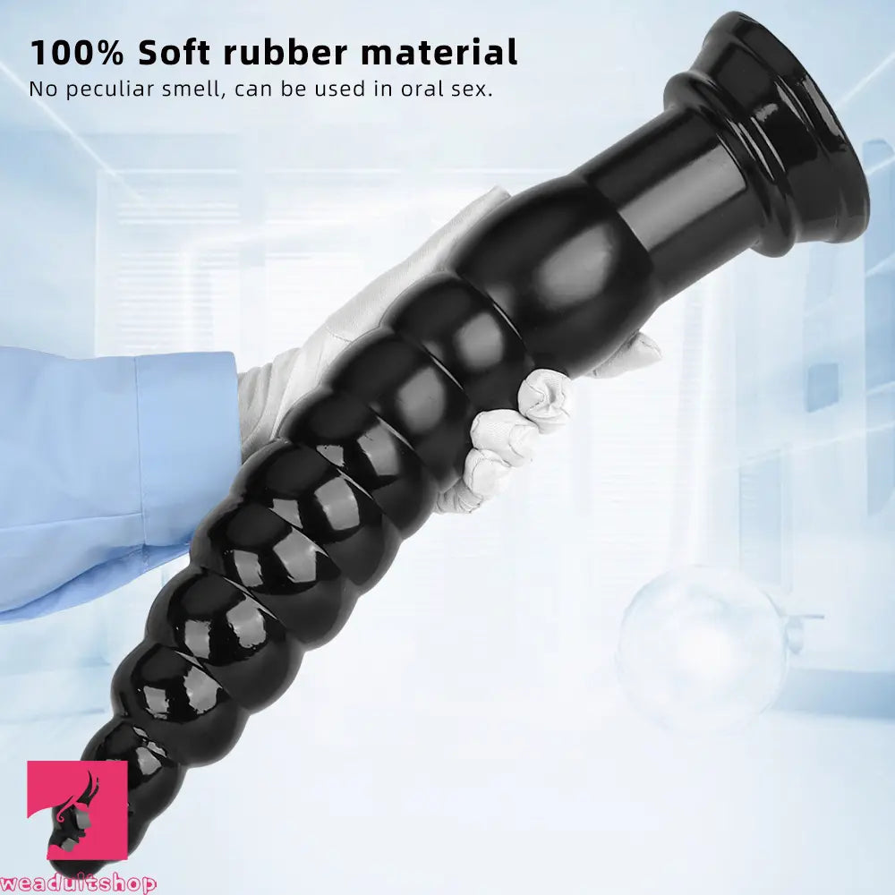 12.6in 17.32in PVC Super Long Large Thick Anal Plug Dildo Torture Cock