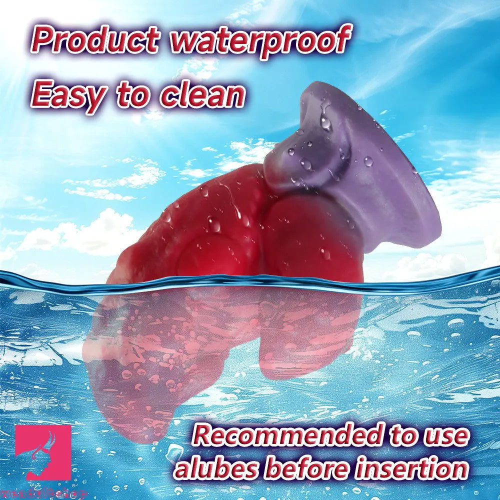 5.91in Fantasy Silicone Soft Dildo Odd Crab Claw Cock With Raised Spikes