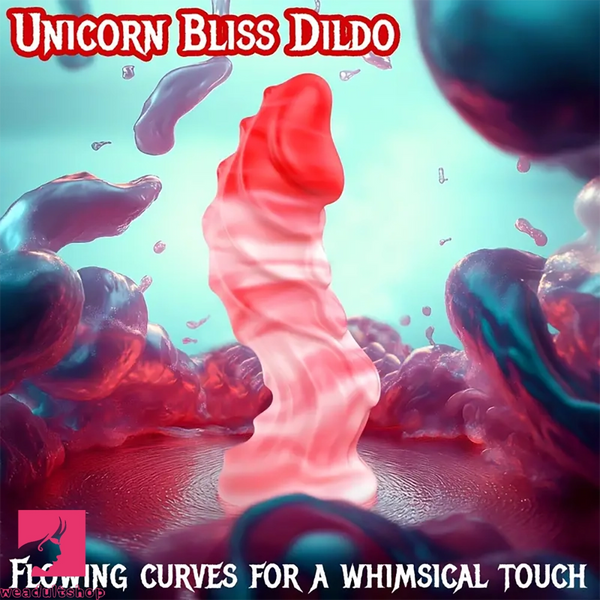 7.1in Big Fantasy Monster Dildo Liquid Silicone Tentacle Soft Anal Dilation