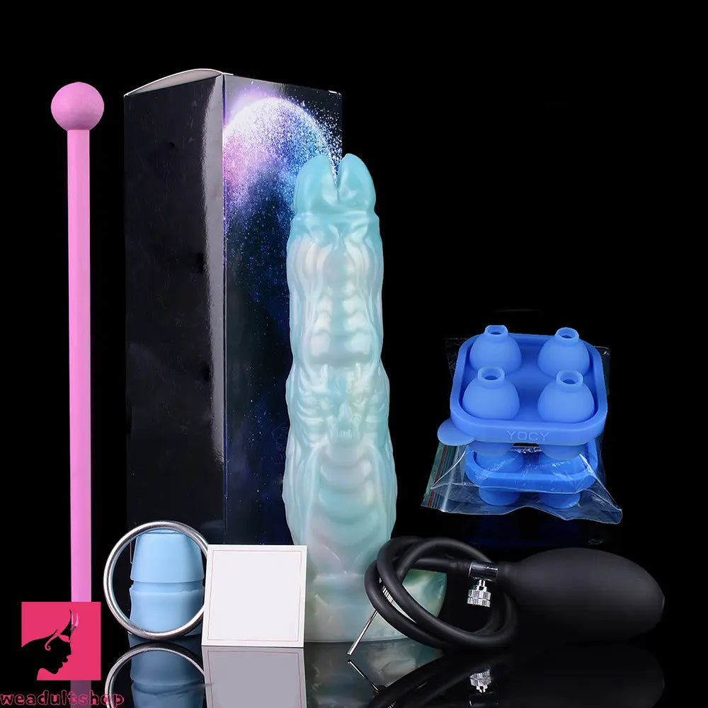 9.52in Ovipositor Egg Laying Inflatable Dildo Soft Masturbator Adult Cock