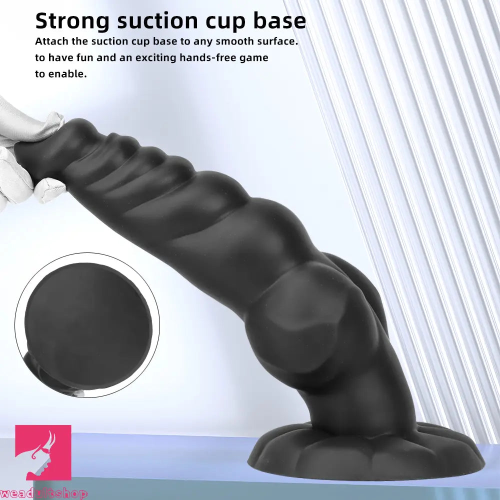 8.66in 11.81in 14.17in Heterosexual Animal Upgraded Dog Silicone Dildo