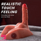 7.87in Thrusting Vibration Dildo With Slight Curve Sex Toy Lifelike Sex Torso