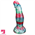 8.07in Egg-free Fat Silicone Monster Soft Cock Dildo Suction Cup Base
