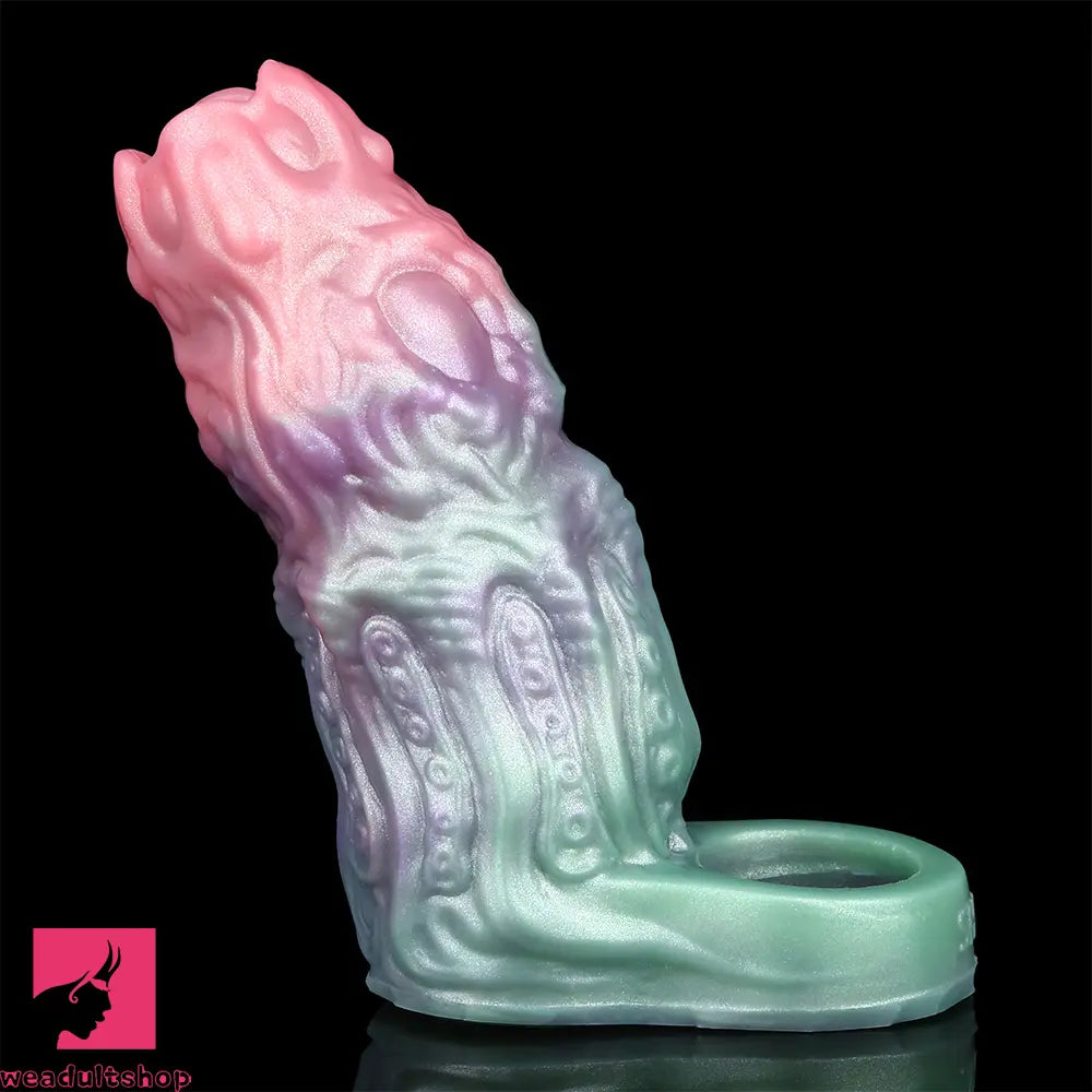 4.72in Abyssal Tendril SHAZ-3015 Fantasy Hollow Dildo Cock Sleeve Extension