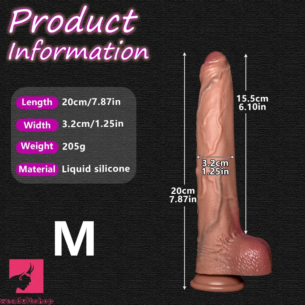 6.1in 7.87in 9.64in 11.41in 13.38in Strap on Lifelike Foreskin Long Big Dildo