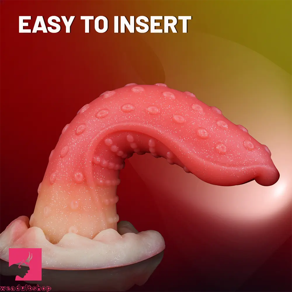 8.26in Soft Realistic Odd Shaped Silicone Penis Octopus Dildo For Sex