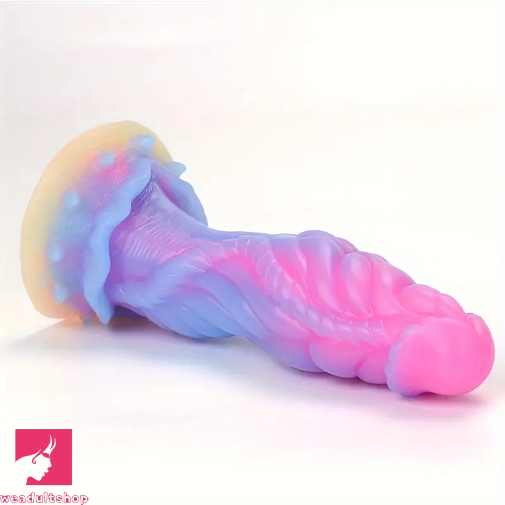 8.66in Glowing Dragon Silicone Monster Dildo For Women Prostate Massage