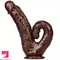 8.26in Double-Ended PVC Dildo Realistic Soft Anal Sex Toy For Lesbian