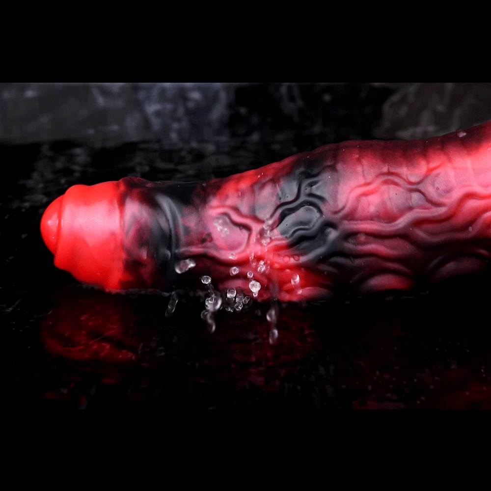 5.98in 7.09in Silicone Tentacle Sleeve Knot Vibrating Hollow Female Dildo