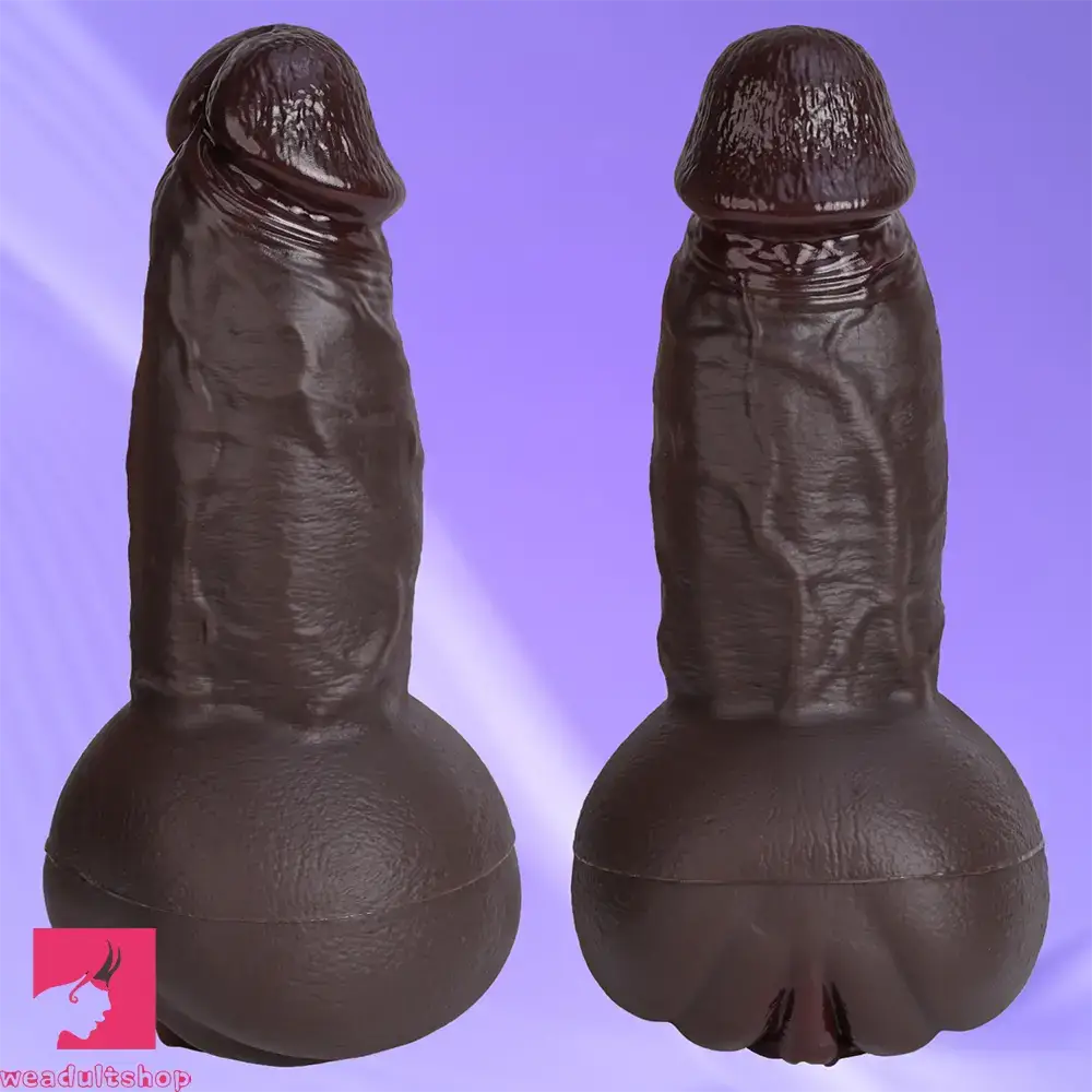 9.06in 3D Realistic Channel Pocket Pussy Dildo Lifelike Details For Orgasm