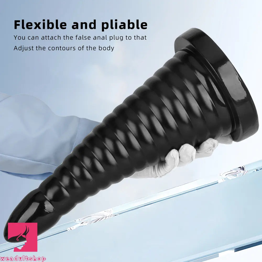 10.23in 14.56in Large Thread PVC Pagoda Thick Large Anal Plug Cock Dildo