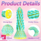 7.7in Dragon Design Spiked Silicone Dildo Monster Butt G Spot Massager