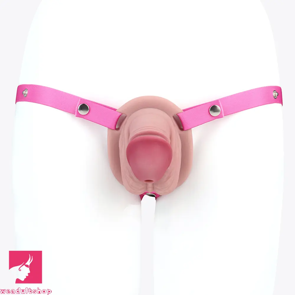 3.74in Real Hollow Chastity Cage Dildo Realistic Penis For Vagina Love