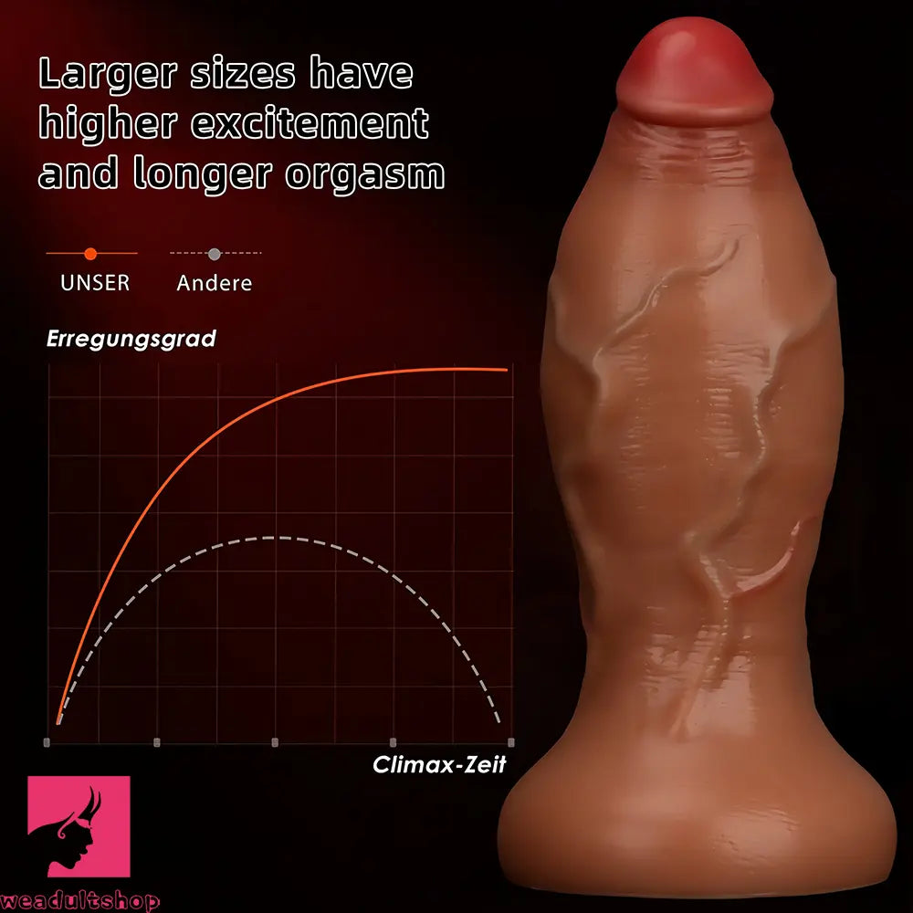 9.05in 10.23in 12.2in 13.38in 14.96in Huge Thick Long Odd Silicone Dildo