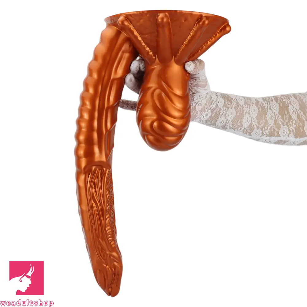 11.81in 17.7in Dual Ended Alien Anal Plug Soft Fantasy Dildo Anal Massage Dilator