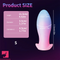 4.52in-8.66in Luminous Soft Luminous Glowing Dildo Prostate Anal Plug
