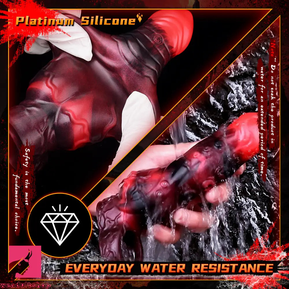 5.98in 7.09in Silicone Tentacle Cock Sleeve Knot Vibrating Hollow Dildo
