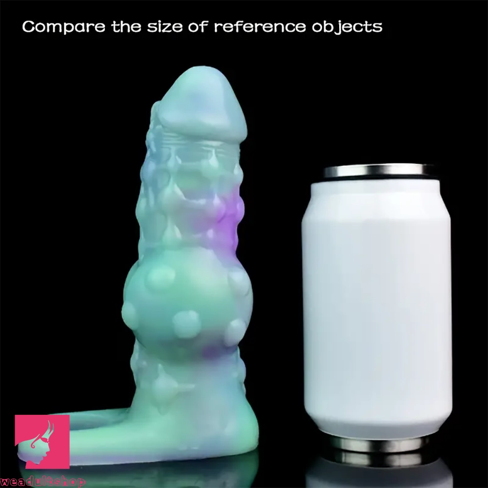 7.17in Silicone Hollow Silicone Cock Dildo Sleeve Sex Toy For Male Cock