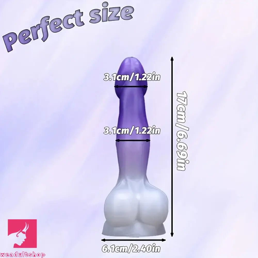 5.51in 6.69in 7.87in Realistic Liquid Silicone Adult Toy For Flexible Dildo