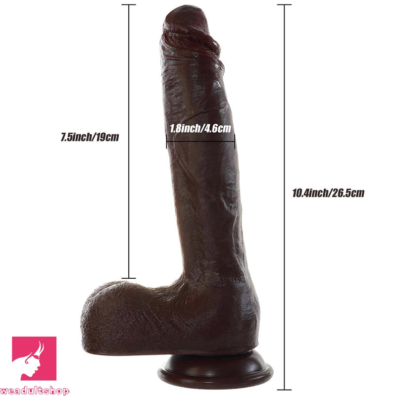 10.43in Oversized Realistic Dildo Soft Thick Penis Huge Lesbian Dildo