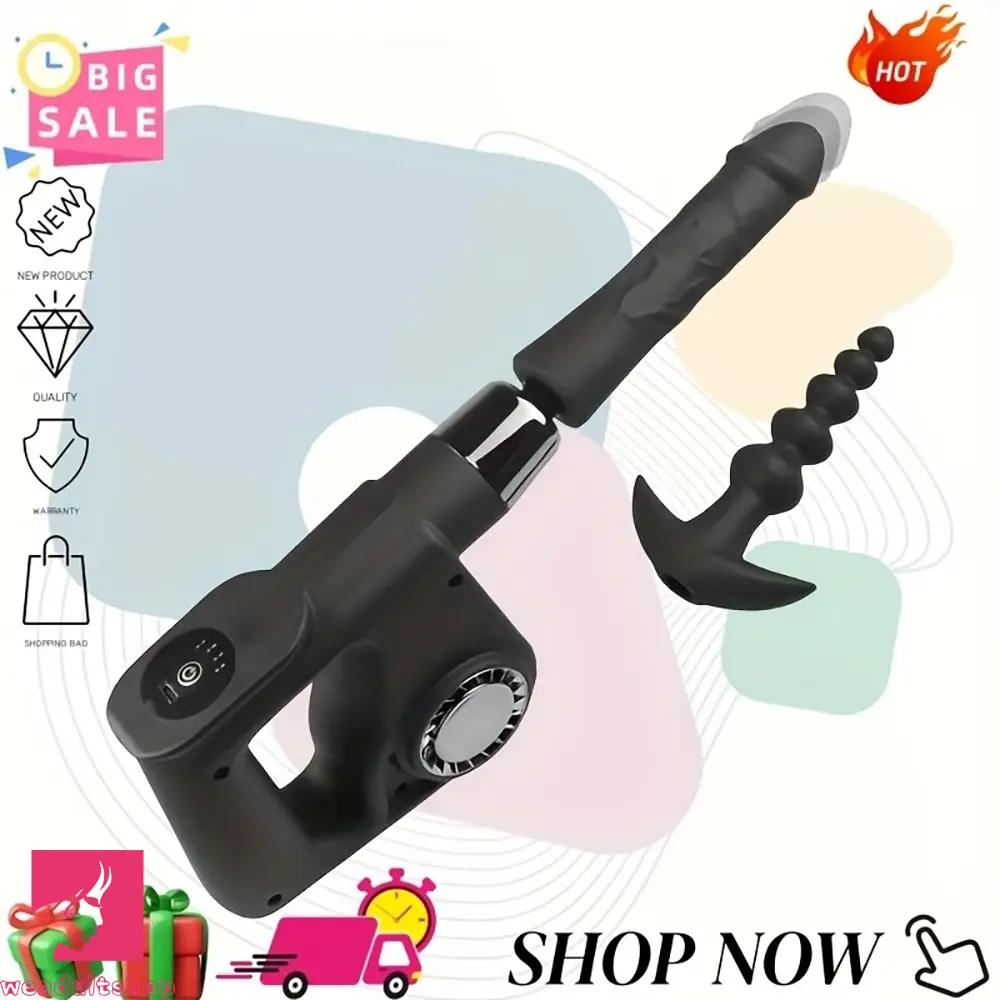 14.57in Handheld Dildo Fuck Machine Gun Vibrator For Women Men Couples