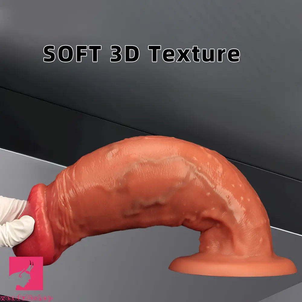 9.05in 10.62in 12.2in Eggless Extra Large Cock Silicone Simulation Dildo