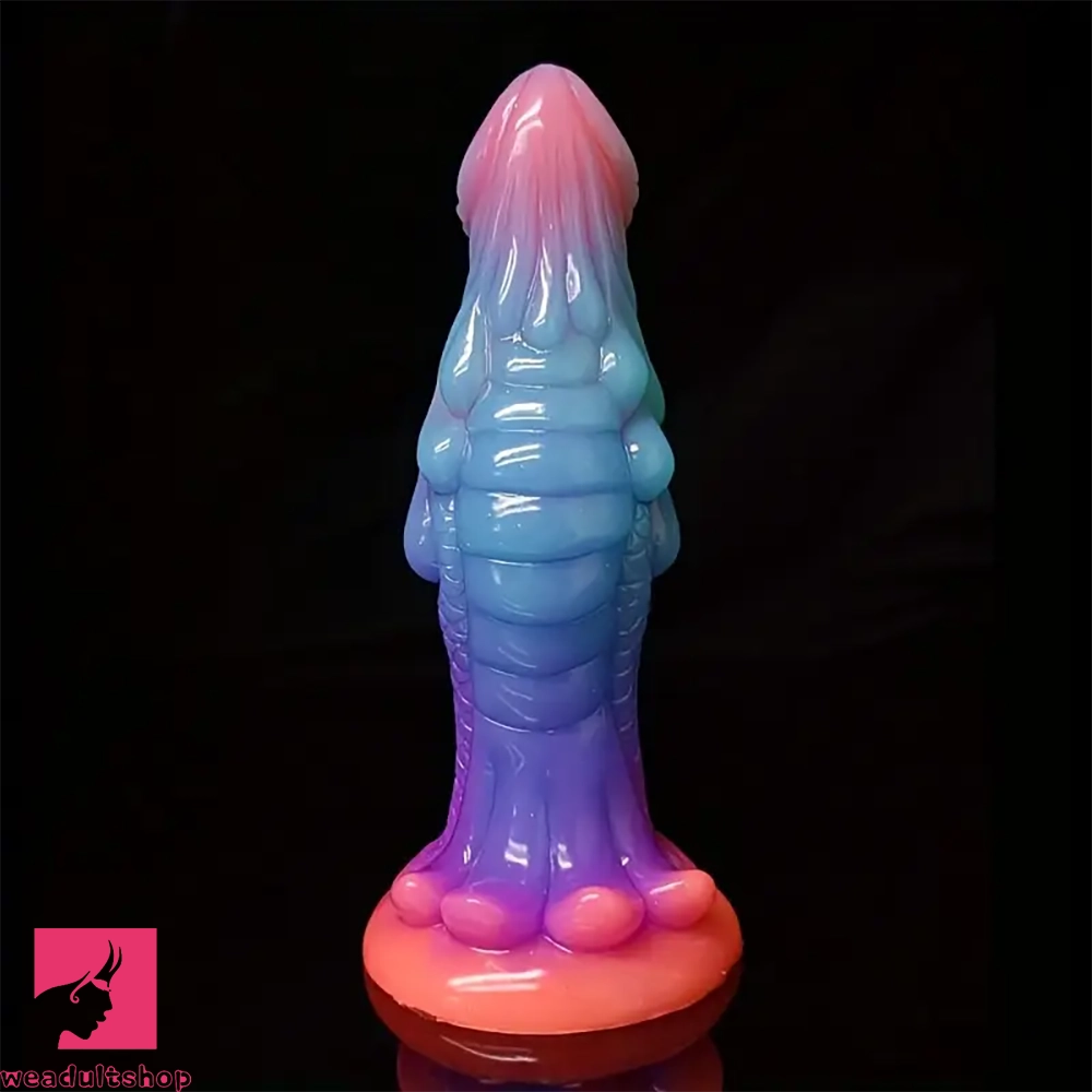 8.66in Glow-in-the-Dark Monster Dragon Big Silicone Dildo Clit Probe Toy