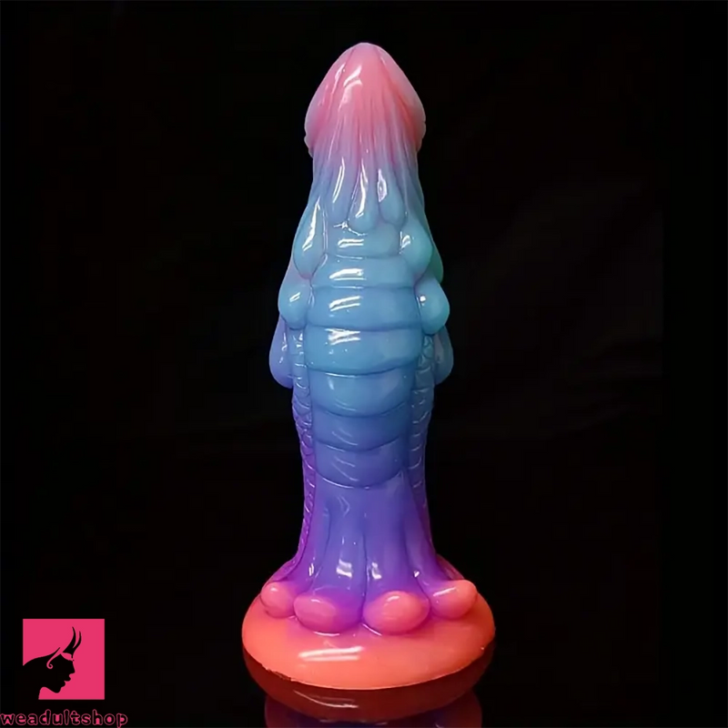 8.66in Glow-in-the-Dark Monster Dragon Big Silicone Dildo Clit Probe Toy