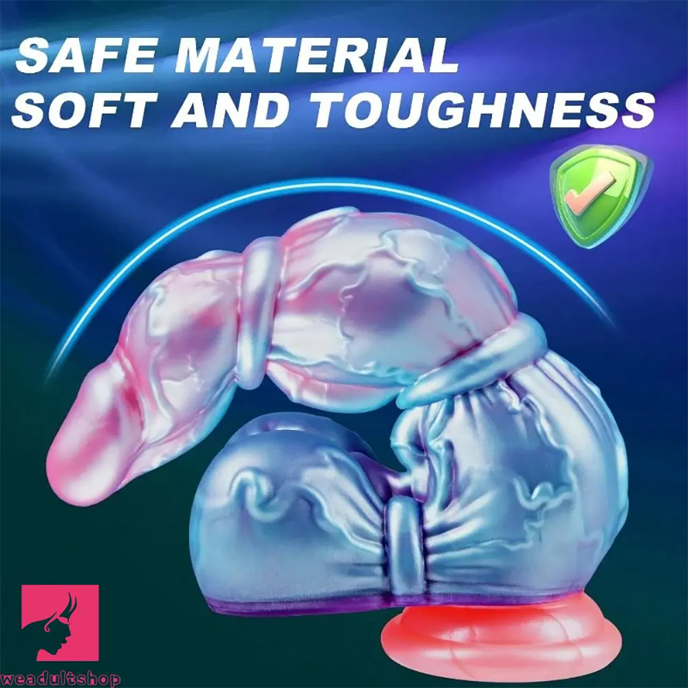 10.6in Huge Monster Knot Thick Silicone Fantasy Soft Dildo Suction Cup Toy