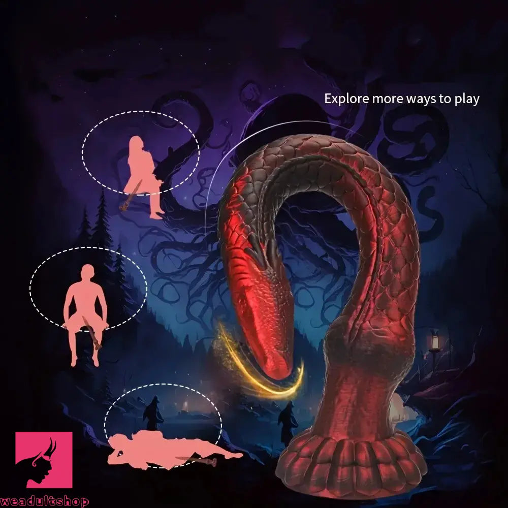 12.2in Silicone Monster Snake Octopus Dildo Prostate Training Adult Sex