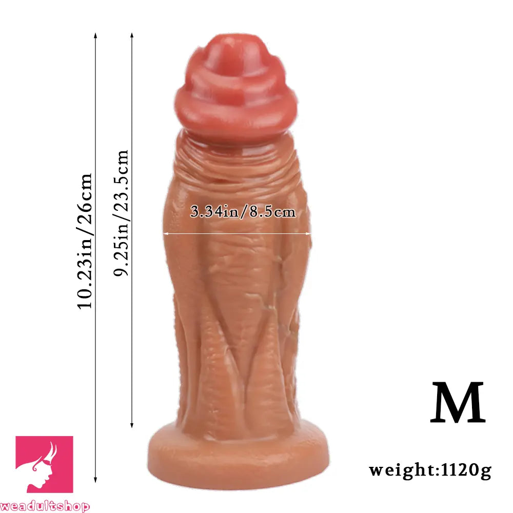8.66in 10.23in 11.9in Real Feeling Silicone Soft Big Dildo For Handsfree Play