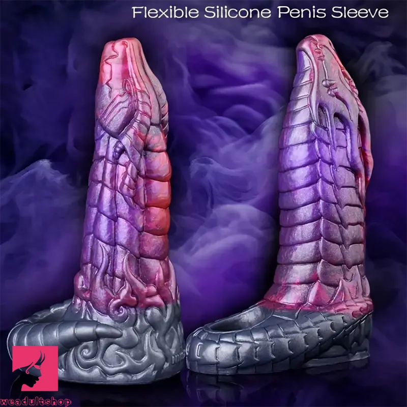 7.48in 7.99in Soft Silicone Monster Silicone Sleeve With Anti-drop Ring