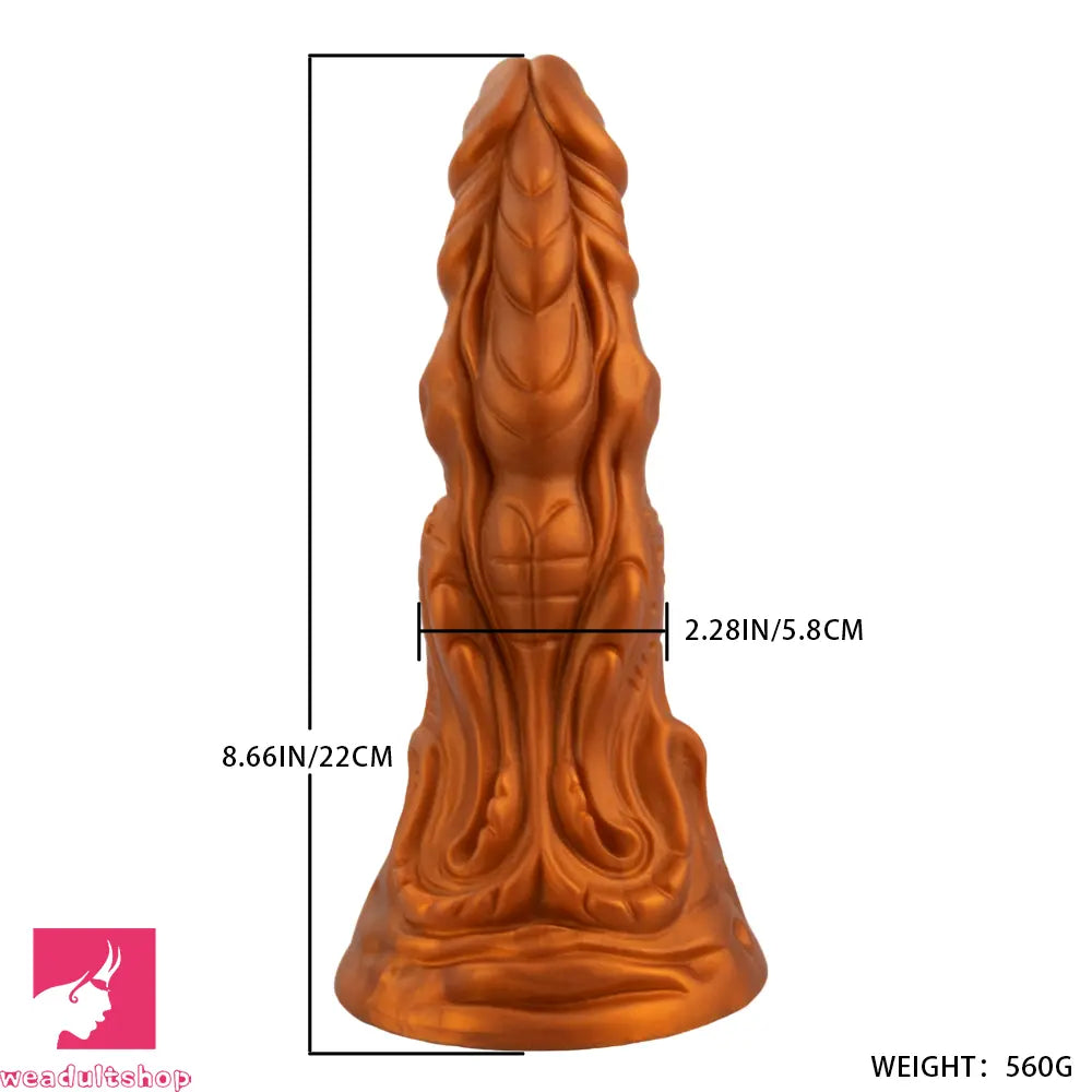 8.66in Monster Fantasy Big Dildo Anal Plug Cock Love Training Fun Masturbator