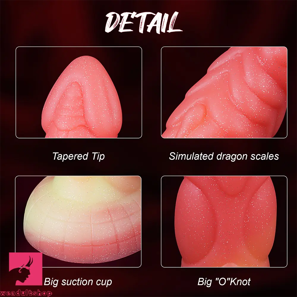 7.09in Odd-shaped Anal Plug Liquid Silicone Animal Monster Cock Dildo