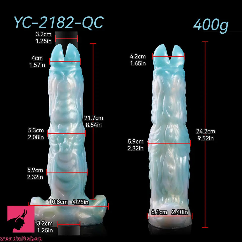 9.52in Ovipositor Egg Laying Inflatable Dildo Soft Masturbator Adult Cock