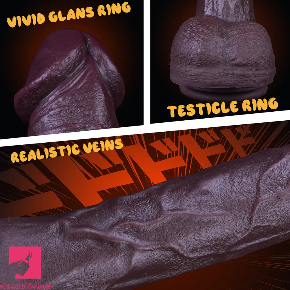 10.63in Soft Realistic Silicone Big Dildo Pleasure Toy Vestibular Dilator