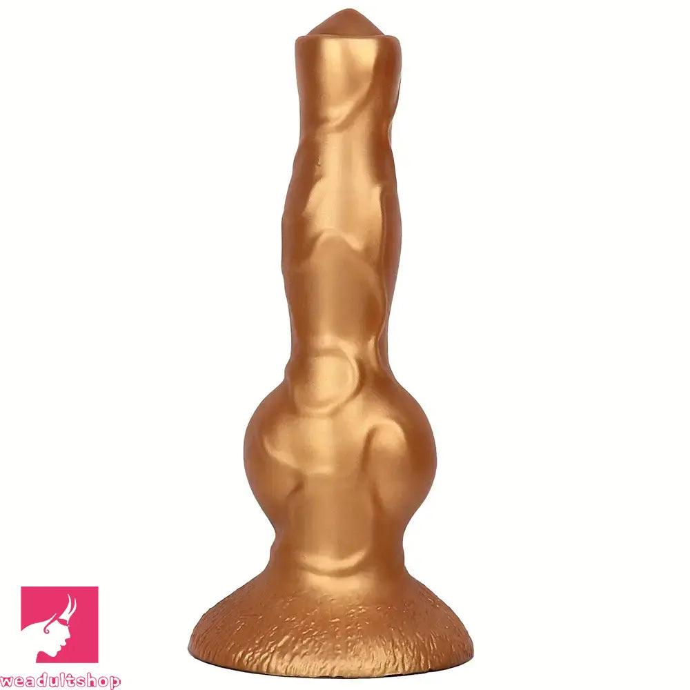 8.36in Silicone Large Thick Knotty Dog Soft Dildo For Sensual Pleasure Cock