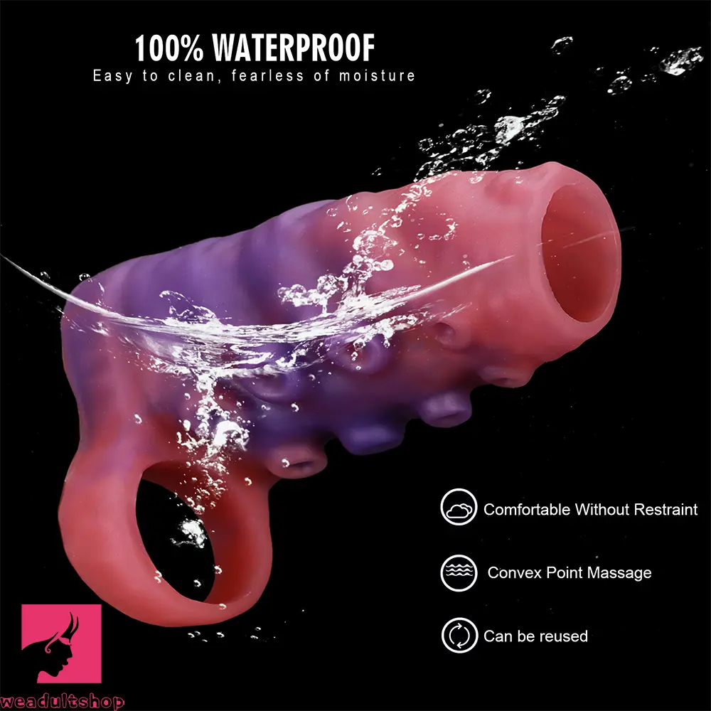 3.14in 4.13in 5.11in Tentacle Small Dildo Sleeve Adult Male Pornographic Tool